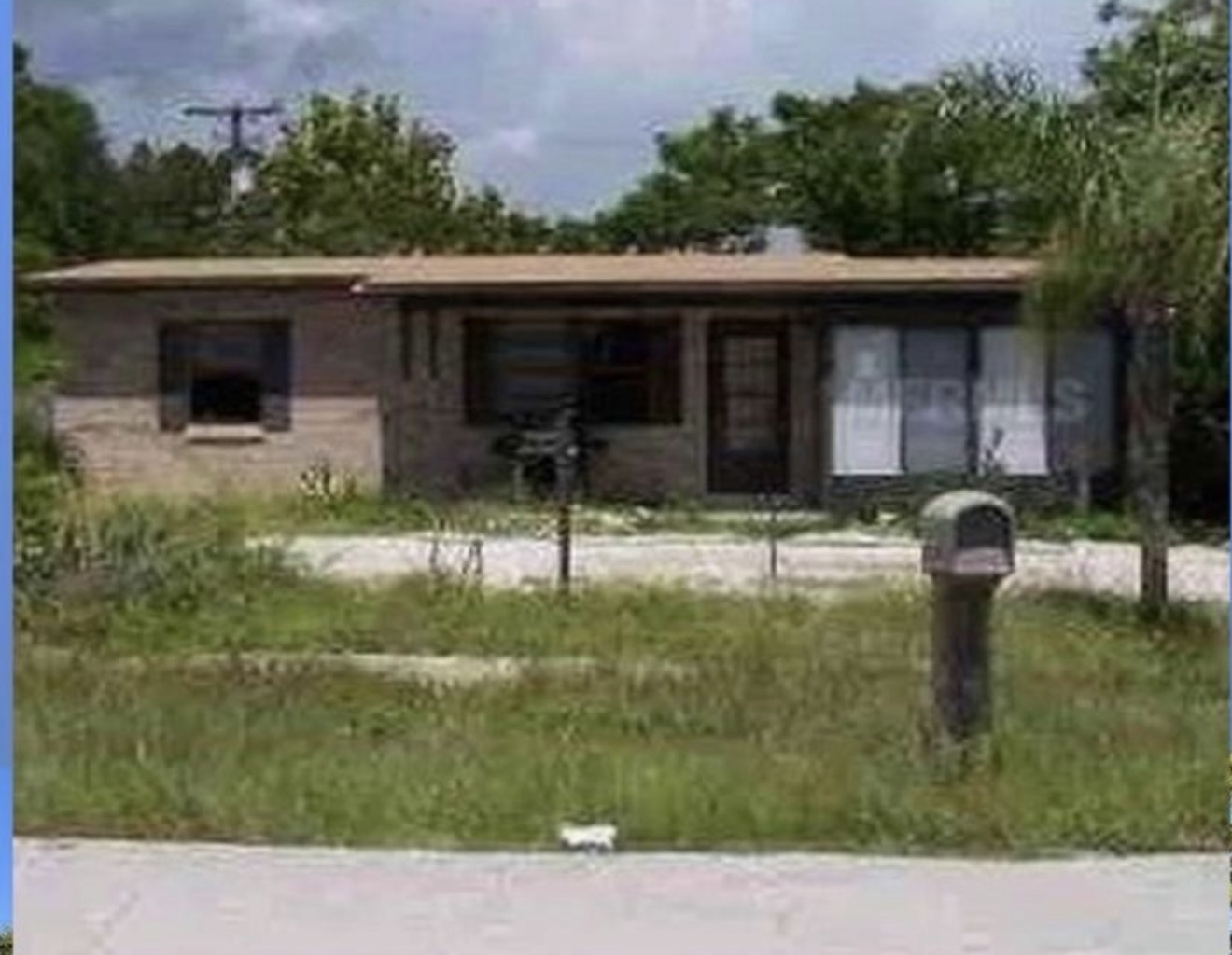 Exterior before